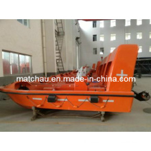 Marine Open Type FRP Rescue Boat with Davit